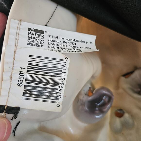 Skull Hooded Cape Mask Adult Halloween The Paper Magic Group 1996 - Picture 7 of 8